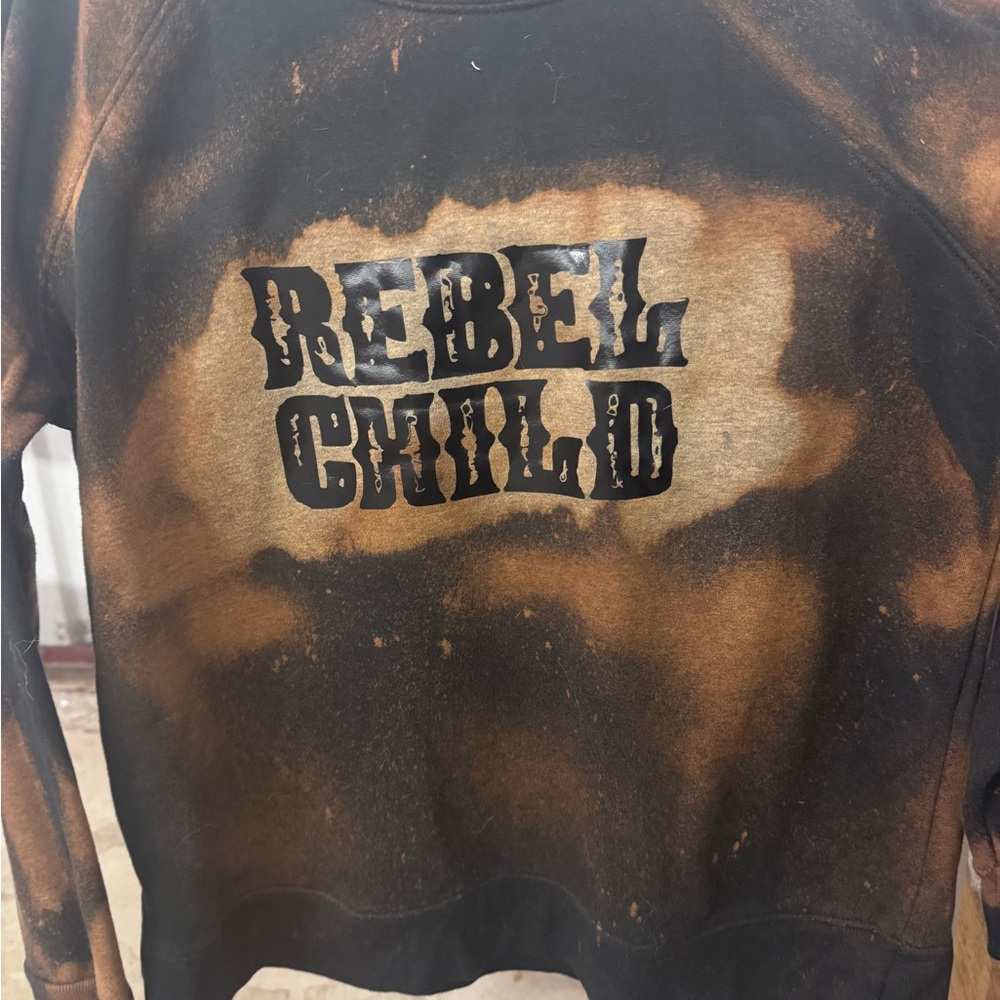 Distressed Black Rebel Child Sweatshirt